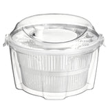 Adisa Clear And White Salad Spinner