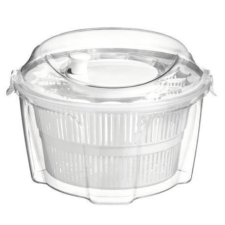 Adisa Clear And White Salad Spinner