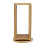 Vittoria 6 Bottles Bamboo Wood Revolving Spice Rack