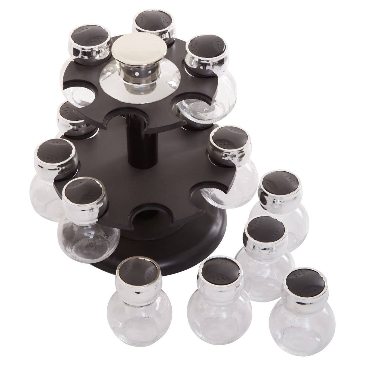 2 Tier 14 Bottle Rev Spice Rack