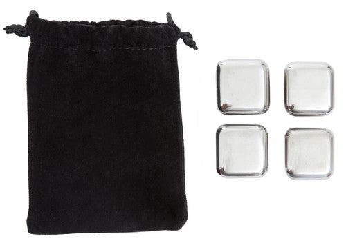Patrin Set Of 4 Stainless Steel Whisky Stones