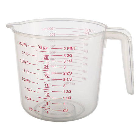 Guluna Set of Three Clear Plastic Measuring Jugs