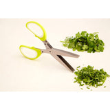 Lime Green and White Herb Scissors