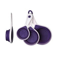 Set of Four Zing Purple Silicone Measuring Cups