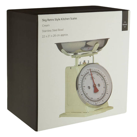 5kg Cream Retro Kitchen Scale