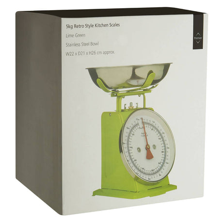 Lime Green Standing Kitchen Scale Lime - 5kg