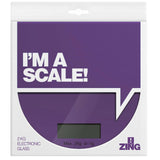 Zing Purple Glass Kitchen Scale - 2kg