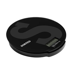 Sorted Black Glass 2kg Kitchen Scale