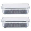 Romm Medium Set Of Two Kitchen Organisers With Rubber Insert