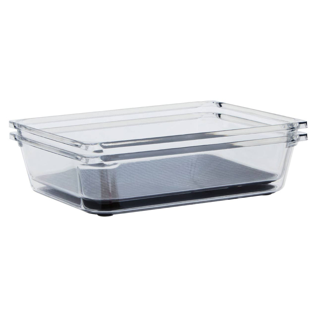 Romm Medium Set Of Two Kitchen Organisers With Rubber Insert