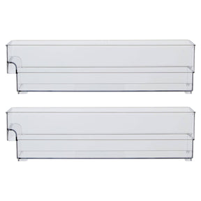 Romm Small Set Of Two Clear Fridge Bin Organizers