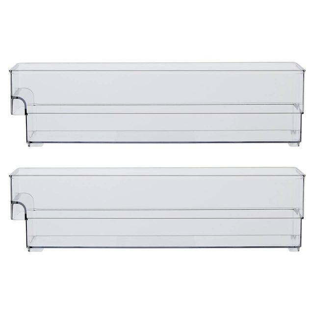 Romm Small Set Of Two Clear Fridge Bin Organizers