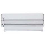 Romm Small Set Of Two Clear Fridge Bin Organizers