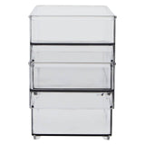 Romm Small Set Of Two Clear Fridge Bin Organizers