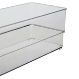 Romm Small Set Of Two Clear Fridge Bin Organizers