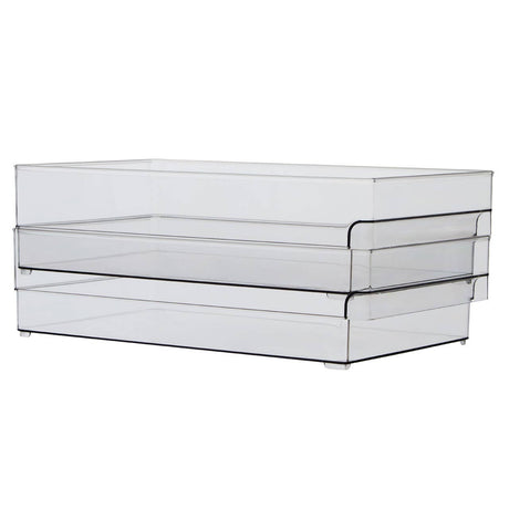 Romm Large Set Of Two Fridge Bin Organisers