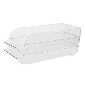 Romm Set Of Two Stackable Fridge Bins
