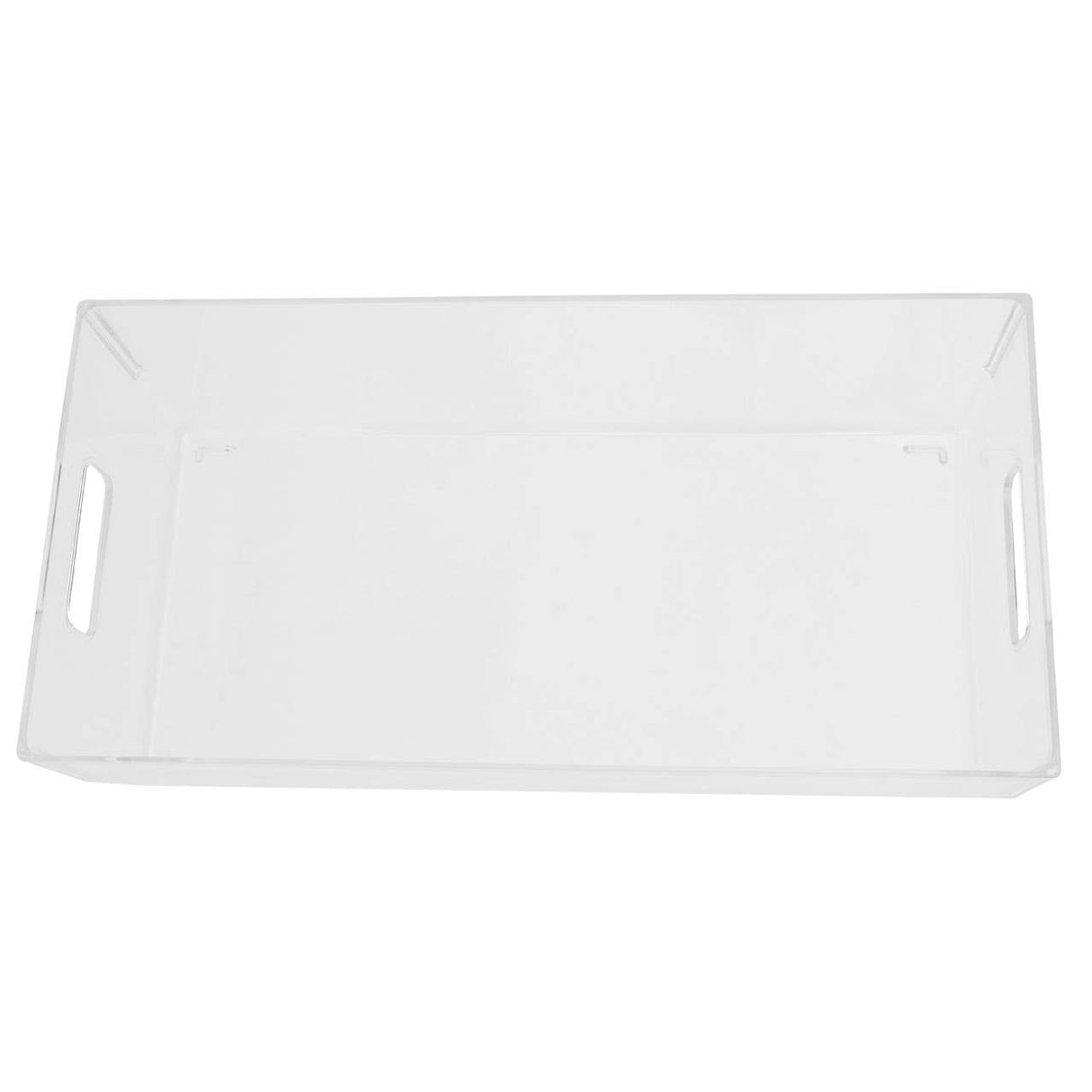 Romm Large Clear Plastic Fridge Bin With Handles