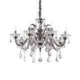 Grand Vintage Elegance 8-Light Pendant Chandelier in Grey