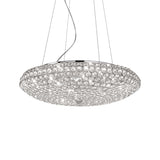 Royal Chrome 12-Light Crystal Gem Pendant Chandelier