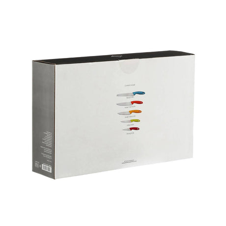 5pc Colour Handles Stainless Steel Blade Knife Set