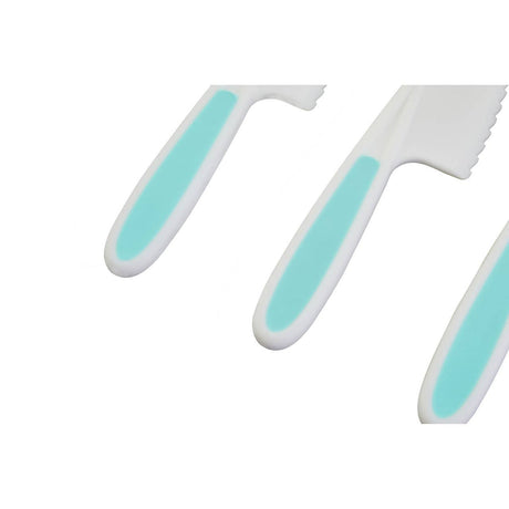 Set Of Three Zing Pastel Green Knives