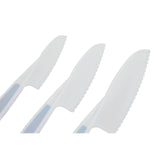 Set Of Three Zing Pastel Blue Knives