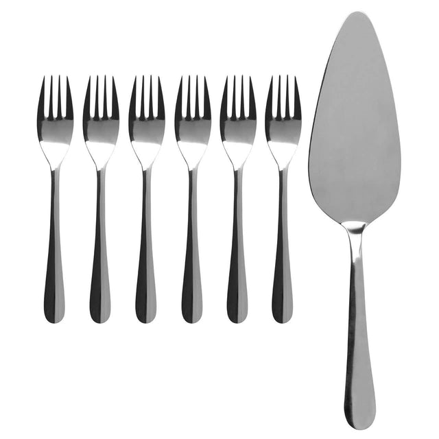 7Pc Stainless Steel Cake Set