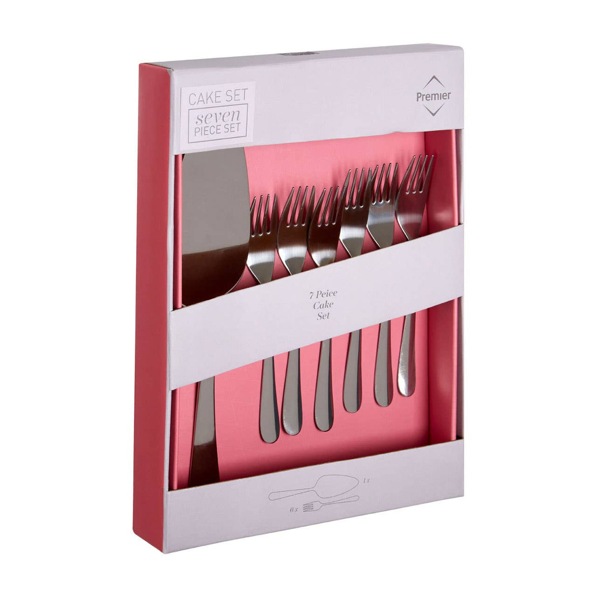 7Pc Stainless Steel Cake Set