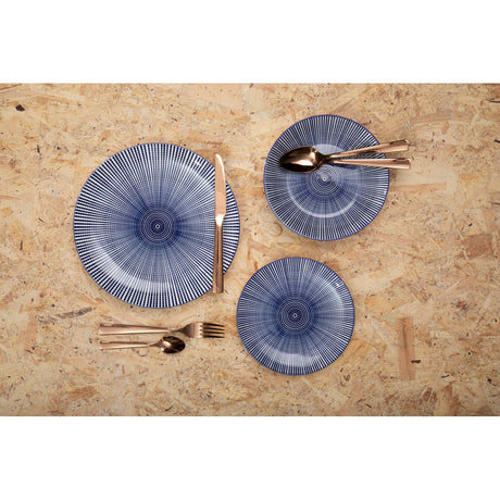 Avie Lustra 16Pc Rose Gold Cutlery Set
