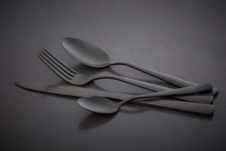 Avie 16Pc Onyx Cutlery Set