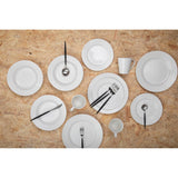 Avie 16Pc Matt Black And Silver Cutlery Set