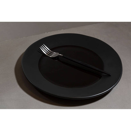 Avie 16Pc Matt Black And Silver Cutlery Set