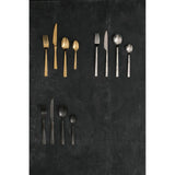Avie 16Pc White Faux Marble Cutlery Set