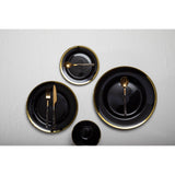 Avie 16Pc Black Faux Marble Cutlery Set