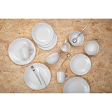 Modern Retro 16 Pc Matte Silver Cutlery Set