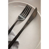 Modern Retro 16 Pc Matte Black Cutlery Set