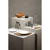 Modern Retro 16 Pc Matte Black Cutlery Set