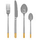 Avie 16 Piece Gold And Silver Finish Cutlery Set