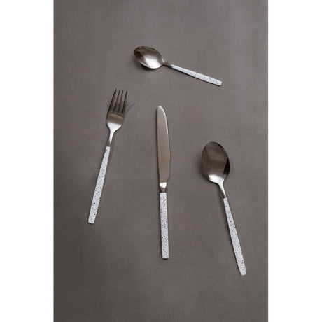 Avie 16 Pc Marble Pattern Cutlery Set