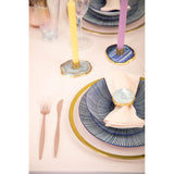 Avie 16 Pc Matte Pink Finish Cutlery Set