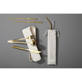 Mimo 6 Pc Gold Finish Cutlery Set With Box