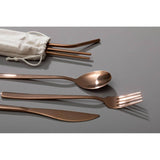 Mimo 6 Pc Rose Gold Cutlery Set With Box