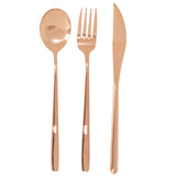 Mimo 6 Pc Rose Gold Cutlery Set With Box