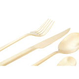 Avie 16Pc Gold Finish Cutlery Set