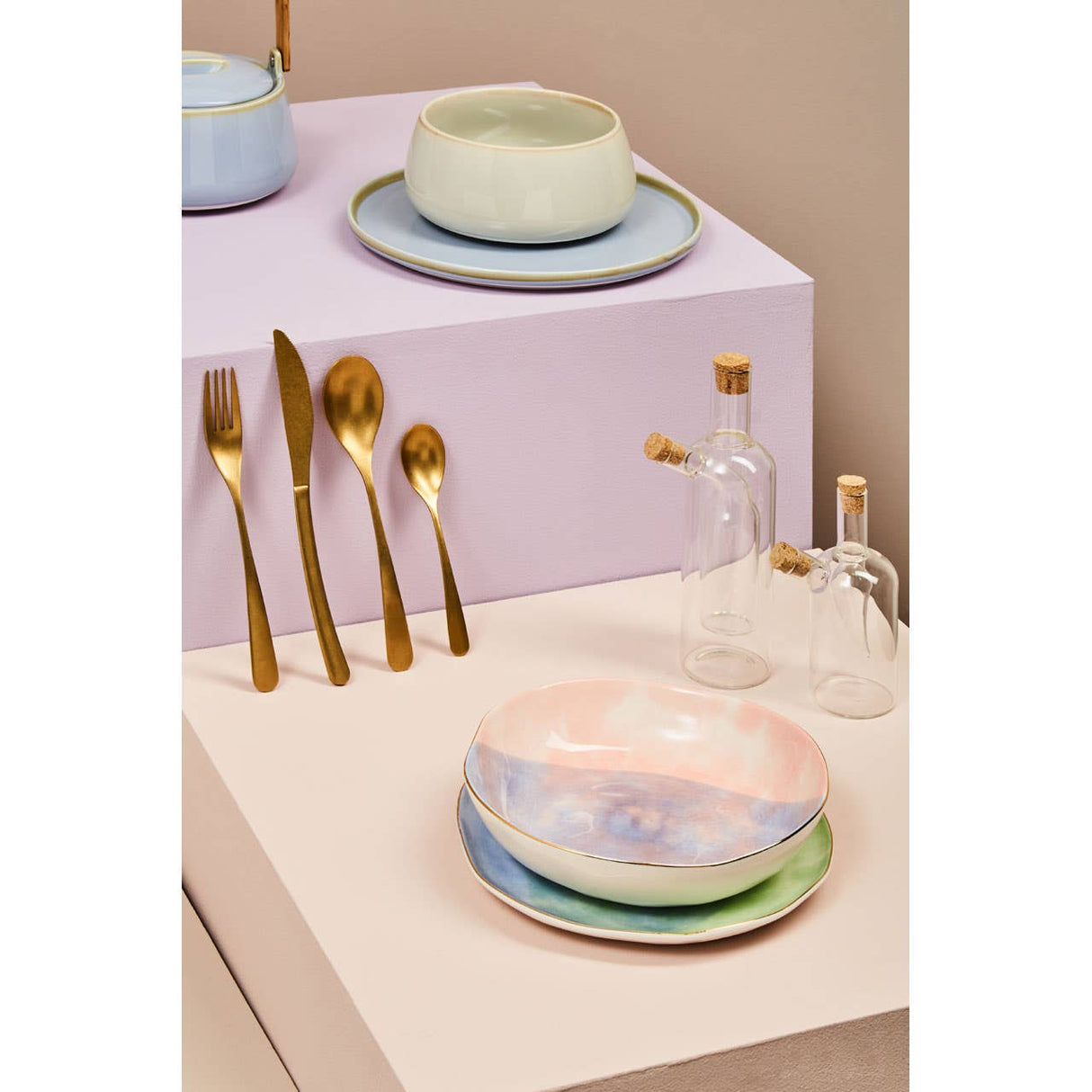 Avie 16Pc Cutlery Set With Curved Handles