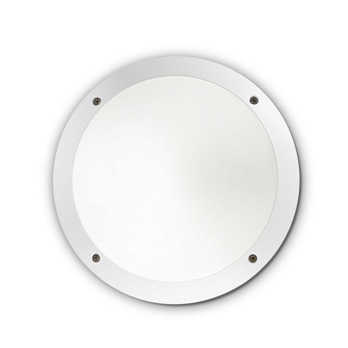 Lucia Round White Outdoor Wall Light Fixture