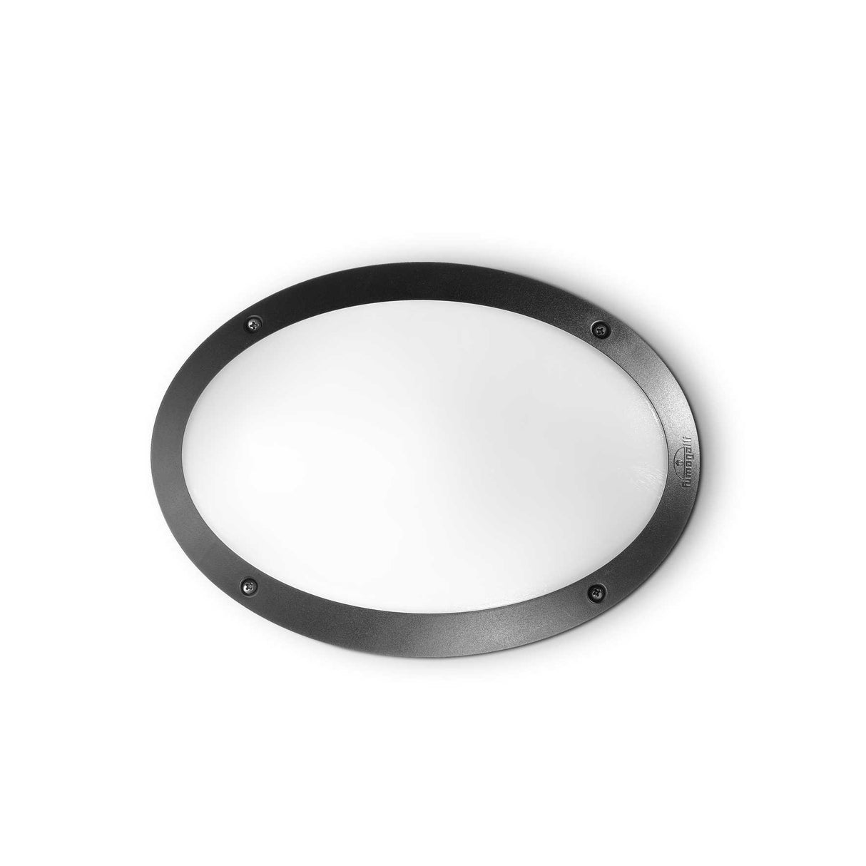 Maddi-1 Black Oval Outdoor Wall Light Fixture