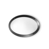 Maddi-1 Black Oval Outdoor Wall Light Fixture