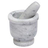 Salerno White Marble Large Mortar and Pestle